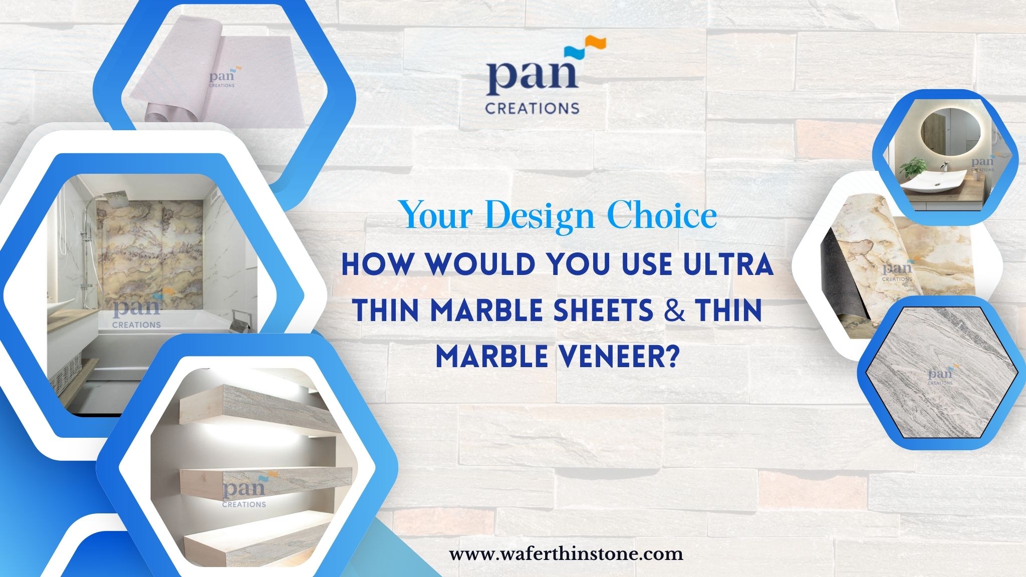 Your Design Choice: How Would You Use Ultra-Thin Marble Sheets & Thin Marble Veneer?