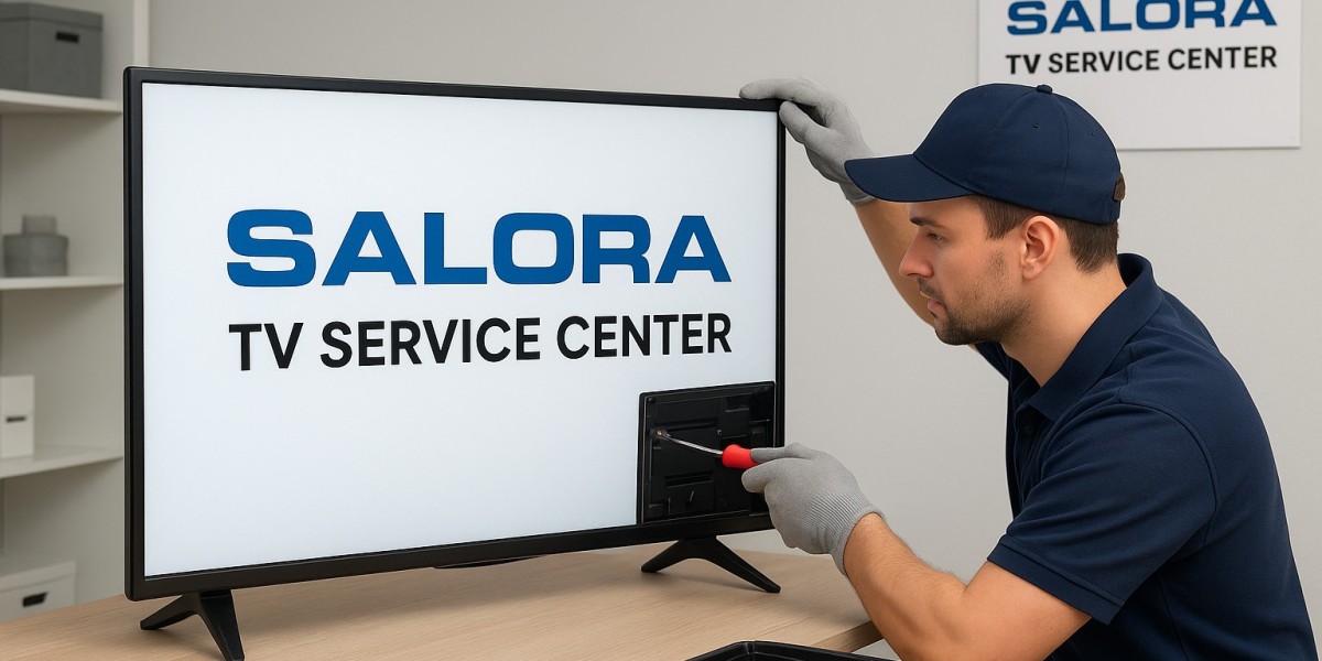 Do Salora TV Service Centers use genuine spare parts?