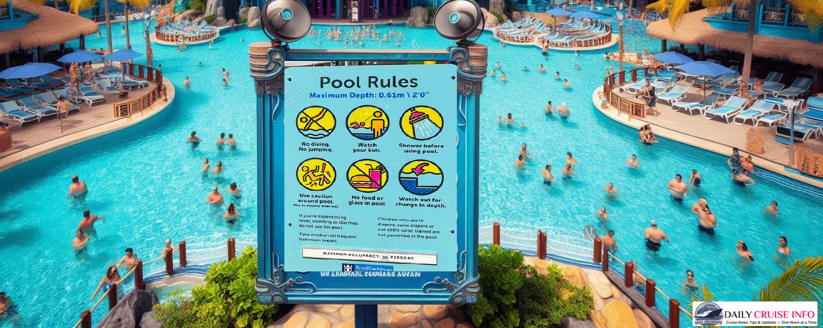 Royal Caribbean Pool Ban Policy and Speaker Rules at CocoCay