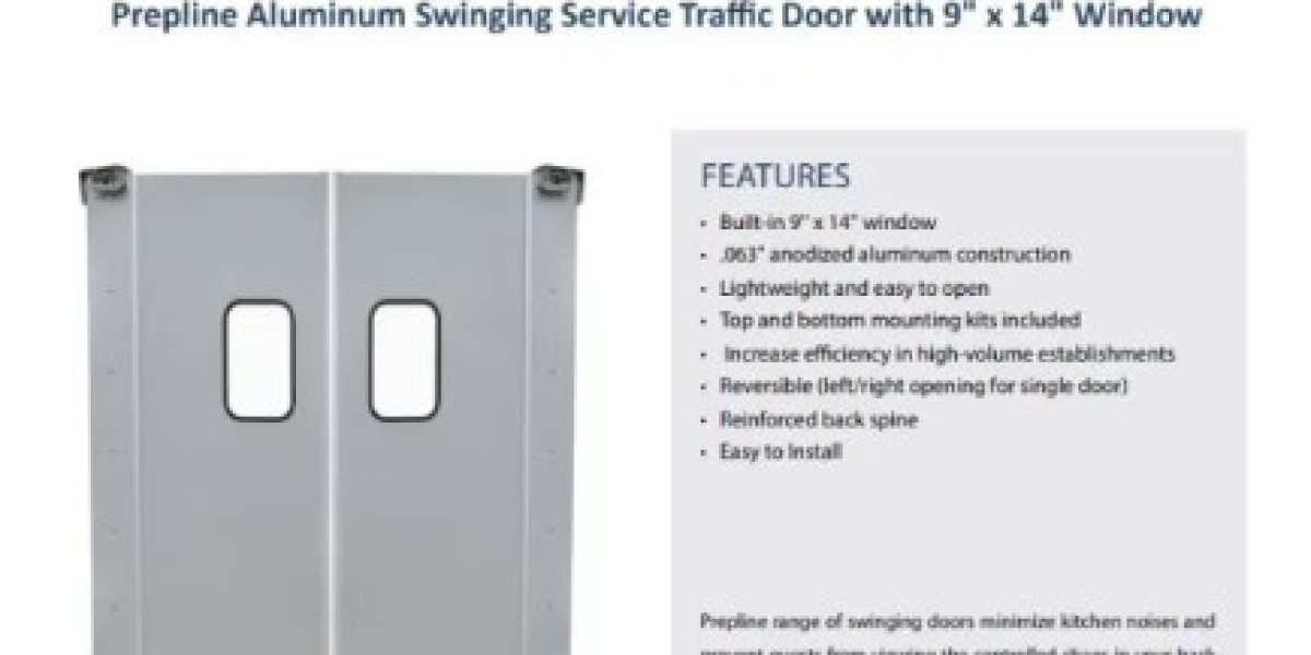 Restaurant Double Swing Door Heavy Duty Commercial Kitchen Doors for Smooth Traffic Flow and SafetySwinging traffic door