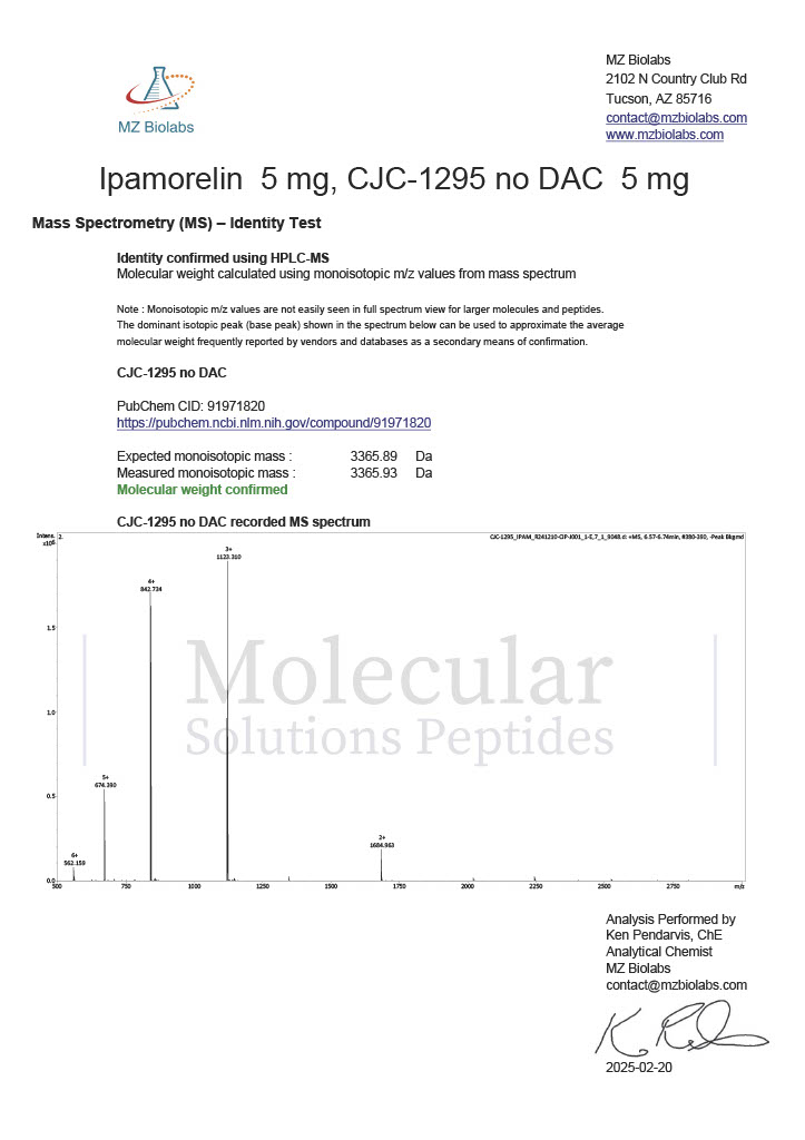 CJC-1295 (no DAC)/Ipamorelin Blend (5mg/5mg) 5-Pack - Image 4