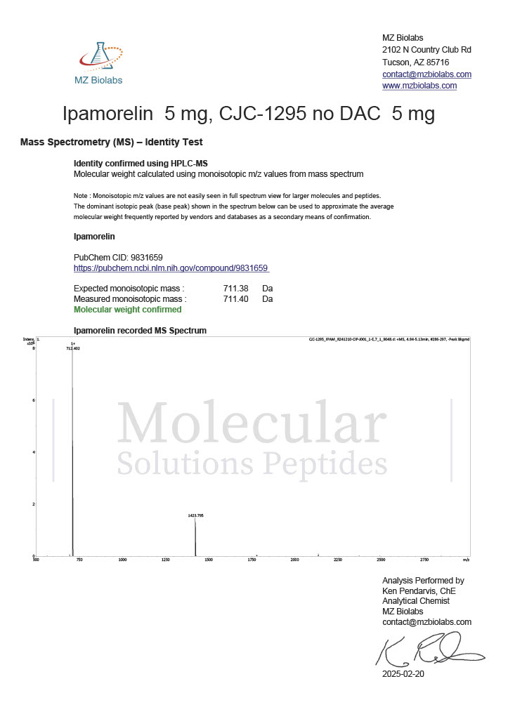 CJC-1295 (no DAC)/Ipamorelin Blend (5mg/5mg) 5-Pack - Image 3